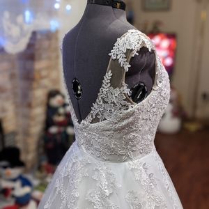 Open Back Ball Gown Wedding Dress